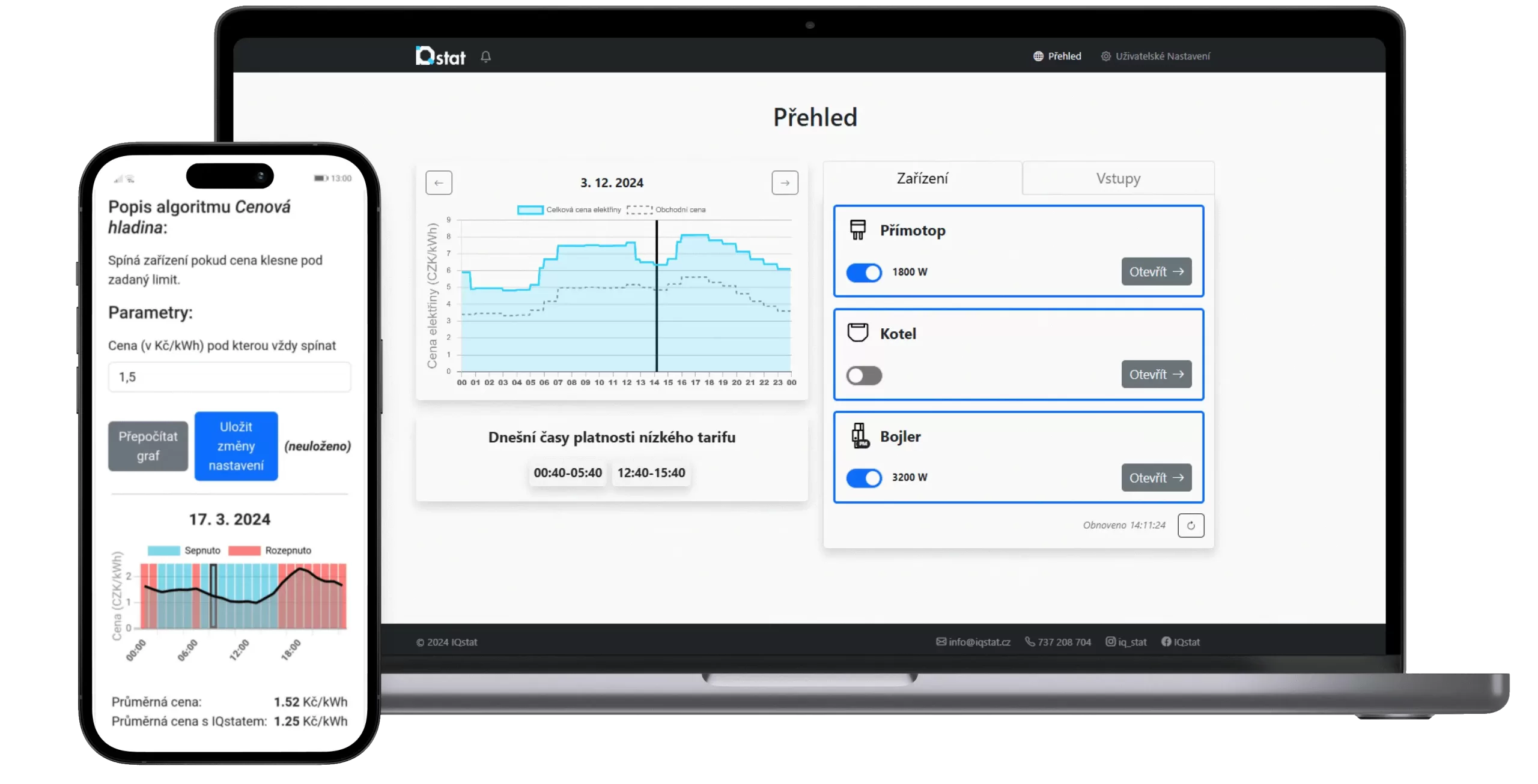 chytré řízení energií IQstat